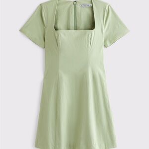 Abercrombie and Fit h Green Square Neck Dress